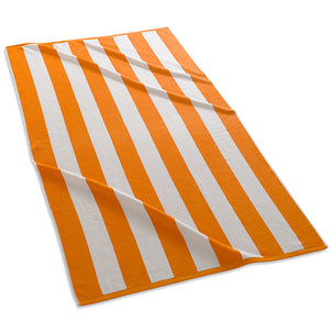 Cabana Stripe Beach Towels Orange|customizer