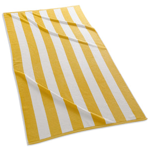 Cabana Stripe Beach Towels Yellow (Cabana)