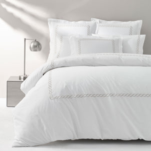 Catena Embroidered Percale Duvet default