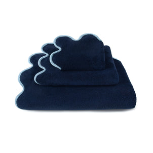 Chairish Towels Navy / Powder Blue