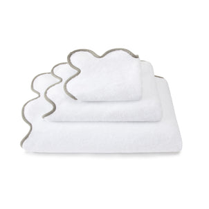 Chairish Towels White / Sage