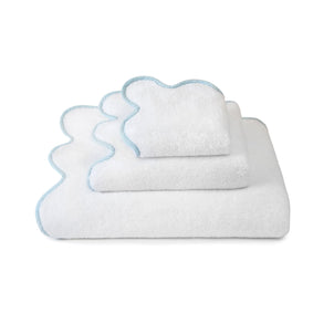 Chairish Towels White / Powder Blue