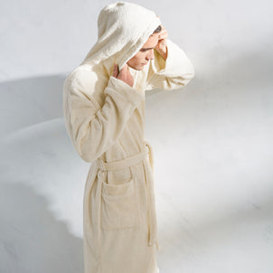 Contempo Hooded Robes Ecru