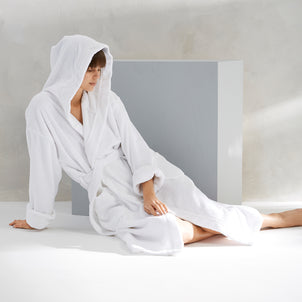 Contempo Hooded Robes White
