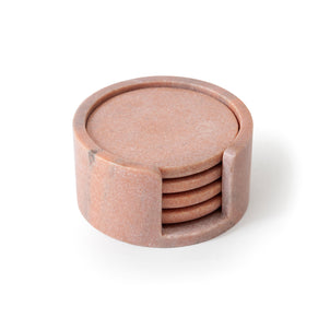 Duro Coasters, Set of 4 Pink Marble