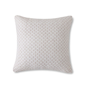 Iris Block Shams Taupe|1 Euro Sham