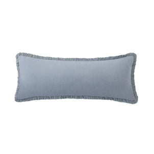 Wellesley Velvet Throw Pillow Covers Slate|14 x 36