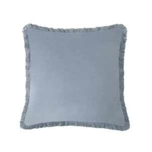 Wellesley Velvet Throw Pillow Covers Slate|20 x 20