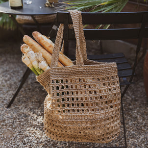 Farmer's Market Tote Bianco|Mini