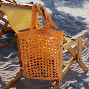 Farmer's Market Tote Papaya|Jumbo