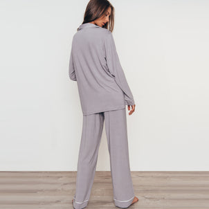Eberjey Gisele Long PJ Set Dusk / Ivory