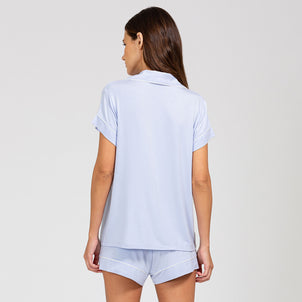 Eberjey Gisele Short PJ Set Light Orchid / Ivory