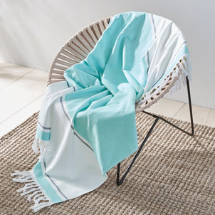 Glendale Fouta Beach Towels Turquoise