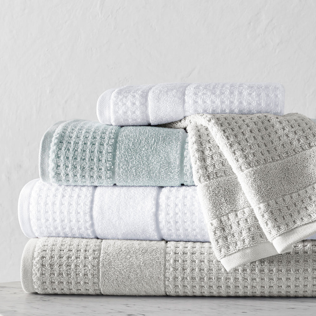 Turkish Linens Luxury Spa and Hotel Quality Premium Cotton 6-Piece Towel Set (2 x Bath Towels, 2 x Hand Towels, 2 x Washcloths), Sage