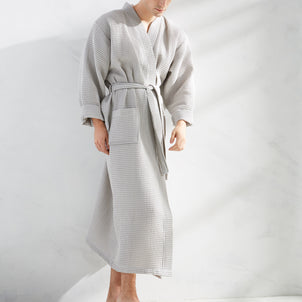 Hotel Kimono Waffle Robes Grey (Hotel)