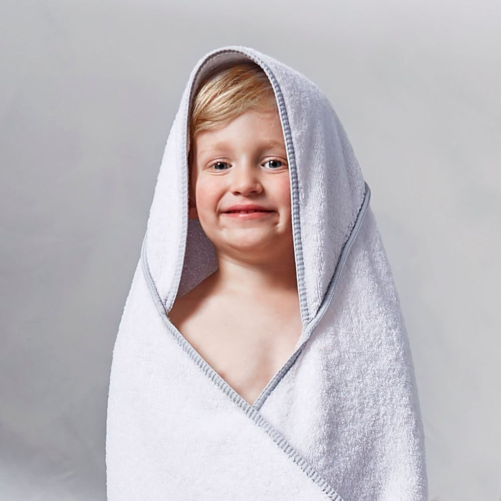 American Soft Linen Baby Hooded Bath Towel Set, 100% Cotton Soft Fluffy Baby Hooded Shower Towels