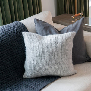 Lima Alpaca Throw Pillows Grey (Lima)|20" x 20"