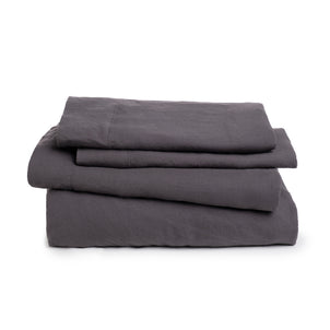 Linen - Bamboo Sheet Set Coal|Queen