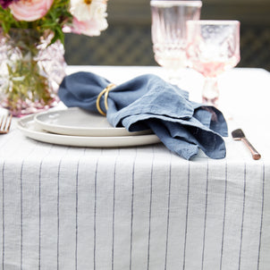 Linen Tablecloth Stripe (tabletop)