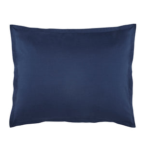 Lorimer Washed Percale Sham Set of 2 navy|2 king shams|Customizer