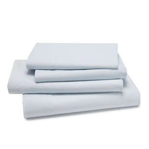 Lorimer Washed Percale Sheet Set Ice Blue (Lorimer)|King
