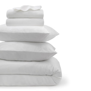 Lorimer Washed Percale Bedding Bundle White|Twin
