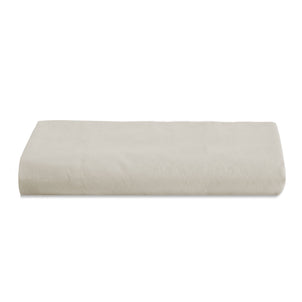 Lorimer Washed Percale Flat Sheet Oatmeal