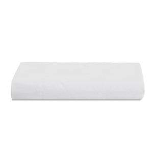 Lorimer Washed Percale Flat Sheet White