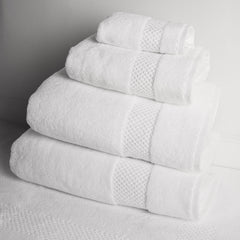 24X50-Hotel Bath towels Premium White 100% Cotton – Washcloth Set