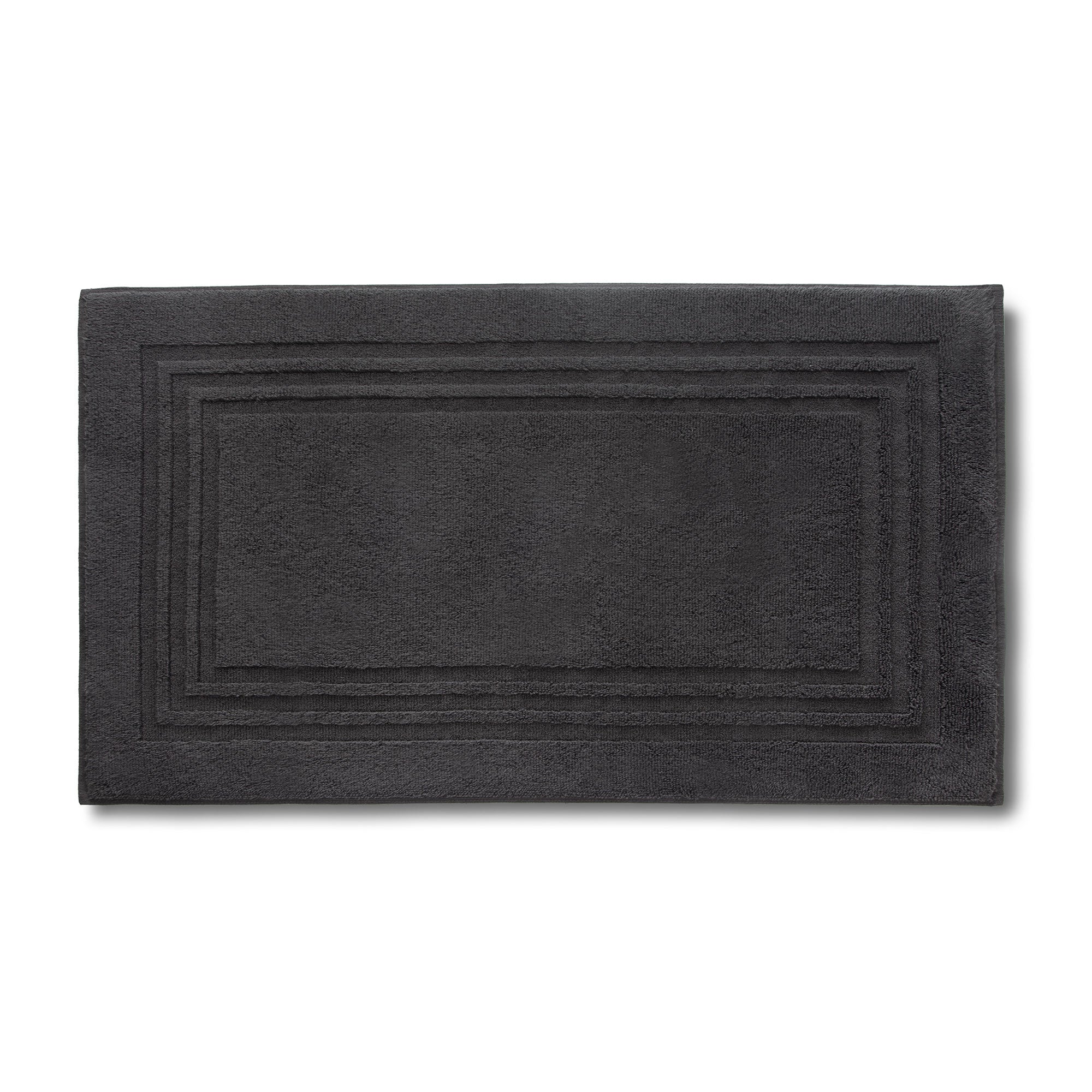 Athens Dark Gray Border Bath Rug