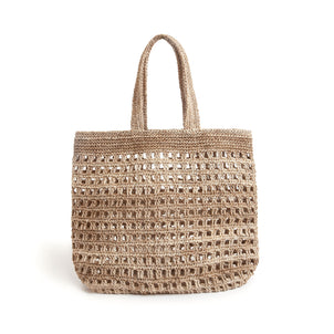 Farmer's Market Tote Bianco|Mini