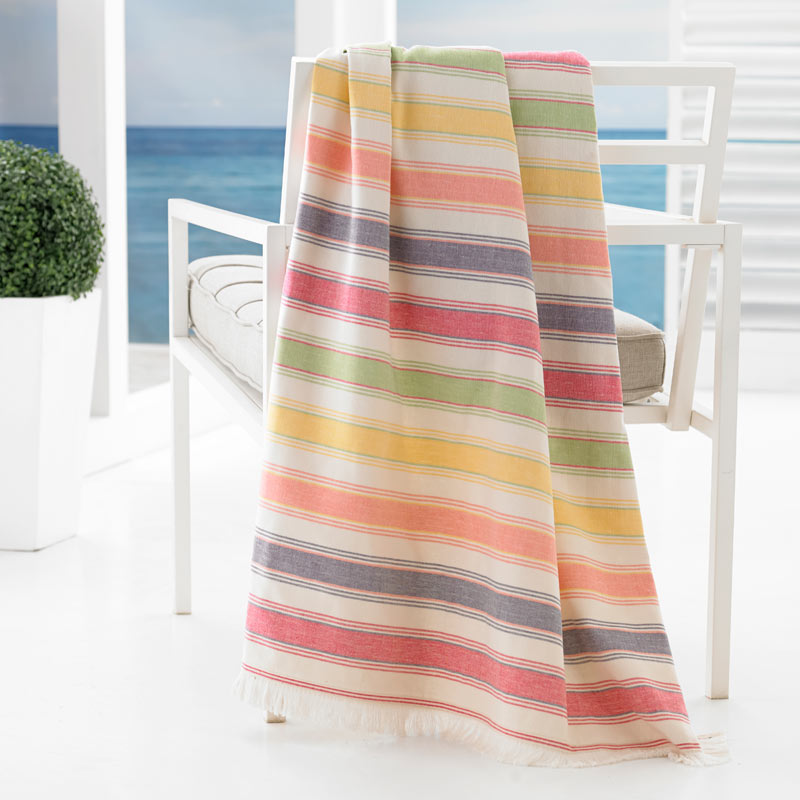 夜遊 Beach Towel(2022) Beach Riot Beach Club Beach Towel Pink Orange White Stripe