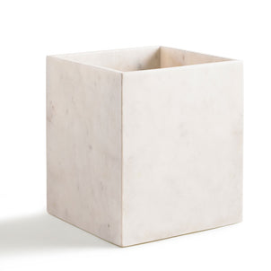 Pietra Bath Accessories White|Waste Basket