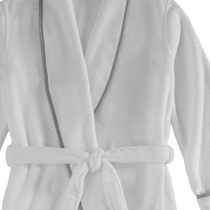 Turkish Cotton Piped Robe Grey|customizer