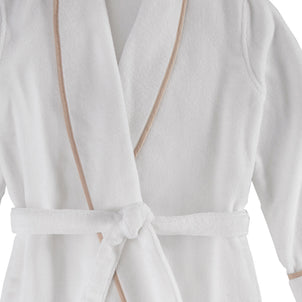 Turkish Cotton Piped Robe Linen|customizer