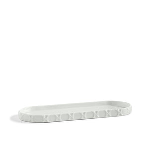 Rattan Bath Accessories White|Tray