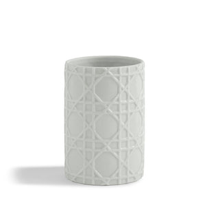 Rattan Bath Accessories White|Tumbler