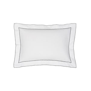 Salerno Embroidered Percale Shams Grey|1 Boudoir Sham