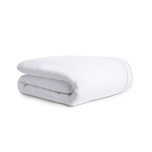 Salerno Embroidered Percale Duvet Champagne