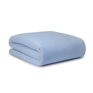 Seersucker Stripe Duvet Blue (Seersucker)