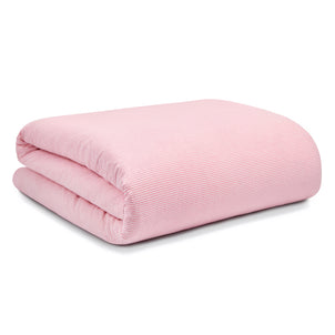 Seersucker Stripe Duvet Dusty Pink (Seersucker)