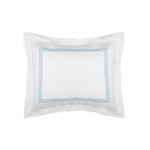 Strada Embroidered Percale Shams Blue (Strada)|1 Boudoir Sham