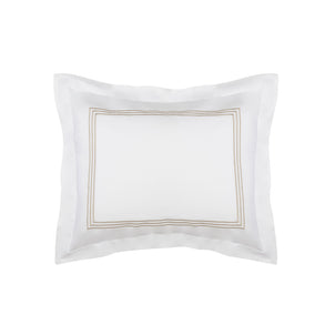 Strada Embroidered Percale Shams Mink (Strada)|1 Boudoir Sham