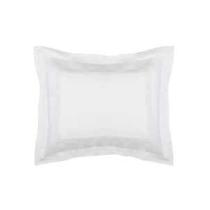 Strada Embroidered Percale Shams White|1 Boudoir Sham