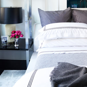 Strada Embroidered Percale Shams default