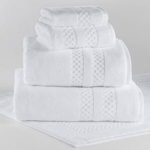 Kassatex Chairish Bath Mats - White / Sand / 22 x 34