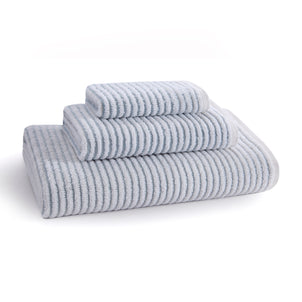 Sullivan Ribbed Towels Sterling Blue (Sullivan)