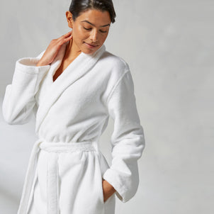 Turkish Cotton Robe White